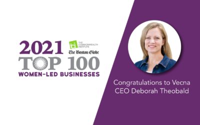 Vecna Named as Top 100 Women-Led Businesses in Massachusetts 2021